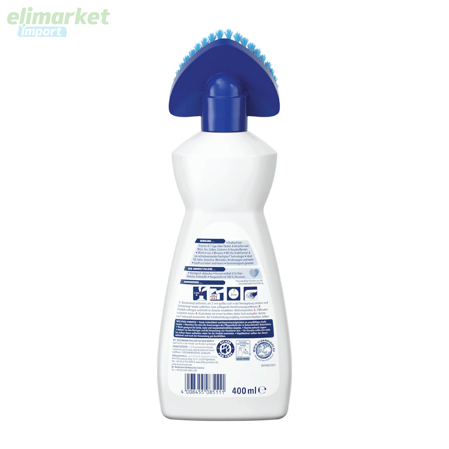 Solutie pete cu perie pentru tapiterii Dr. Beckmann, 400 ml