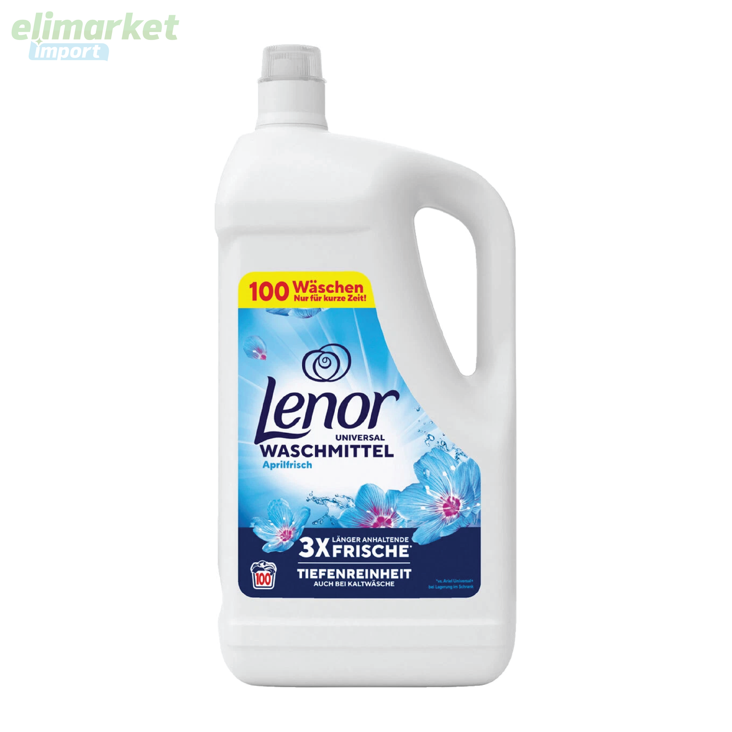 Detergent lichid de rufe Lenor, Aprilfrisch, 100 de spalari, 5 L