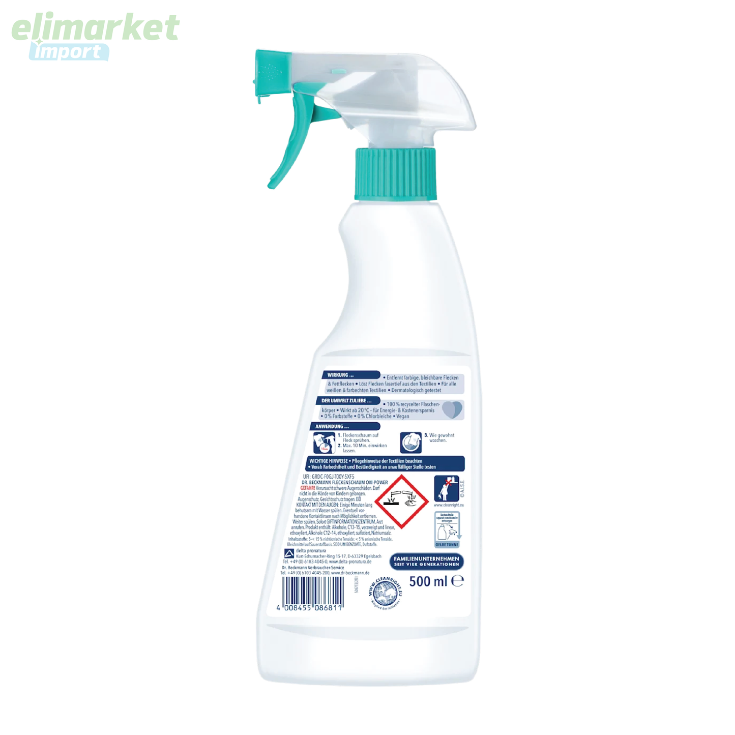 Solutie pentru pete Dr. Beckmann Oxi-Power, 500 ml