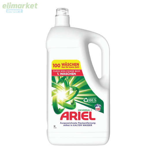 Detergent lichid de rufe Ariel Universal+, 100 spalari, 5 L