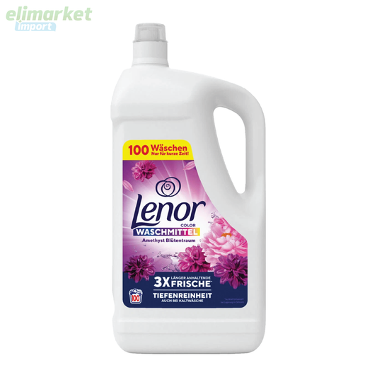Detergent lichid de rufe Lenor, Color Amethyst, 100 de spalari, 5 L